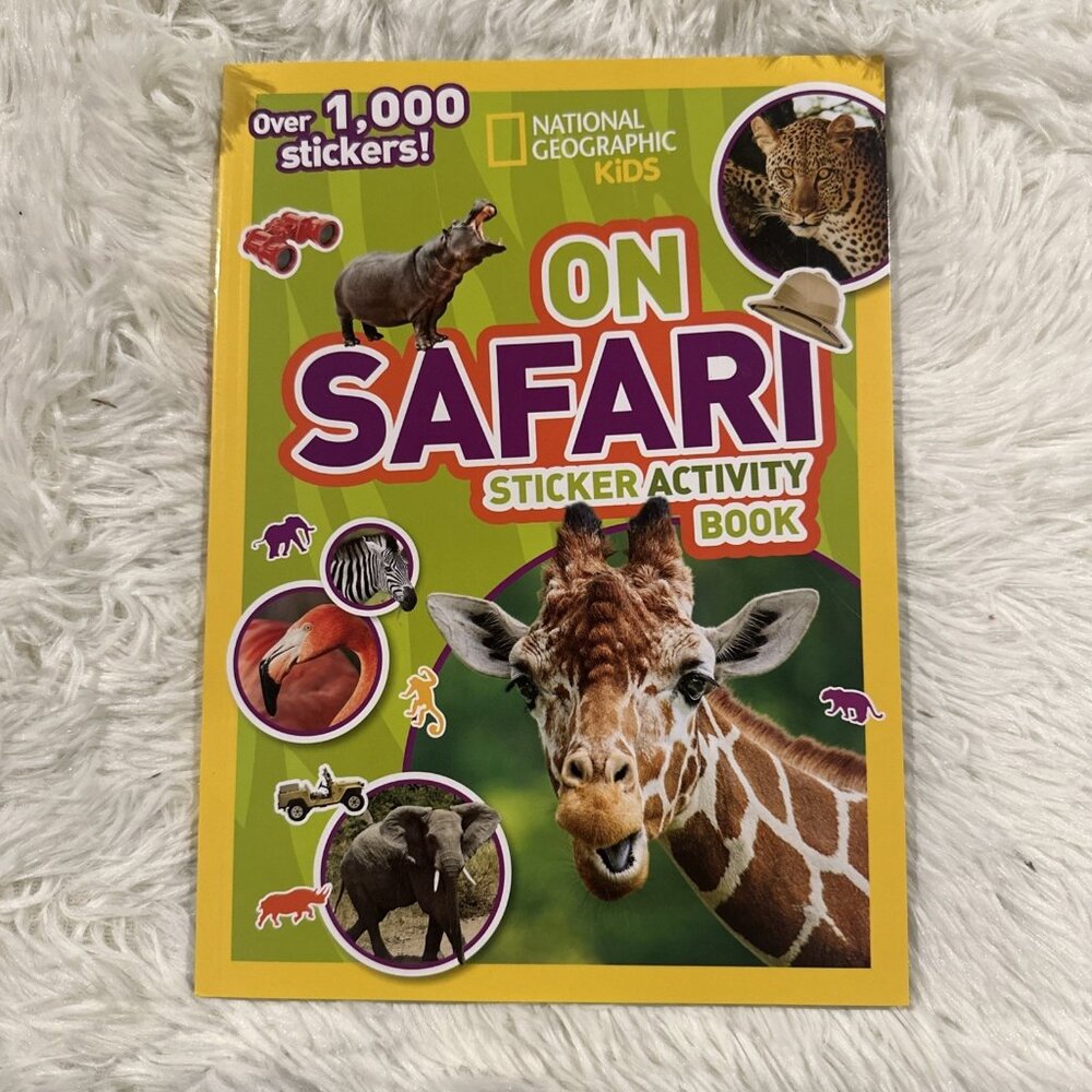 National Geographic KIDS On Safari Sticker Activity Book 1000+ stickers NEW
